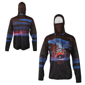 Sweat à capuche de pêche pour homme, imprimé par sublimation, motif truite, UPF 50, anti-UV, manches longues, pull-over, vêtements d'extérieur - Product Image 3