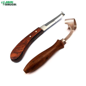 Cuchillo Quirúrgico Premium para Pezuñas, Doble Filo, Forma Ovalada, Acero Inoxidable - Product Image 3