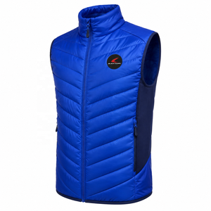 Chaleco Acolchado sin Mangas para Hombre, Cuello Alto, Cierre Frontal con Cremallera, Cortavientos, Ropa de Invierno, Chaqueta Acolchada de Color Sólido - Product Image 2