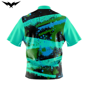 เสื้อโบว์ลิ่งผู้ชายแบบสั่งทำขายส่ง เสื้อโบว์ลิ่งซิปพิมพ์ลายแบบซับลิเมชั่น เสื้อโบว์ลิ่งยูนิเซ็กส์สไตล์เรโทร - Product Image 4