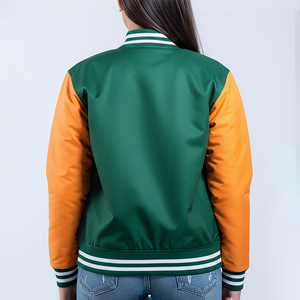 Chaqueta Bomber Varsity de Última Moda 2025 para Mujer, Chaqueta Impermeable y Cortavientos con Logotipo Personalizado de la Mejor Calidad - Product Image 3