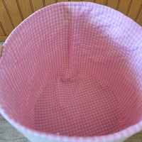 Paniers de Pâques en toile brodée en gros, paniers de Pâques à carreaux avec logo personnalisé, sacs de décoration de fête pour la chasse aux œufs colorés