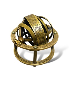 Antique Style Brass Zodiac Armillary <b>Globe</b> Elegant Nautical Decor Piece - Product Image 1