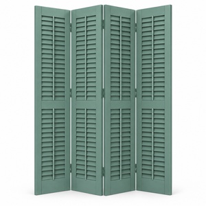 Persianas de Madera Maciza con Varillas Centrales Decorativas para Ventanas Exteriores y Decoración de Balcones, Persianas de Madera Maciza - Product Image 3