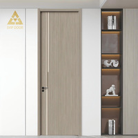 Porte intérieure avec cadre en bois imperméable, style moderne, porte intérieure de villa