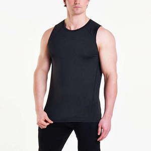 Débardeur gris sans manches pour homme, col rond, couleur unie, décontracté, tricoté, respirant, en polyester - Product Image 6