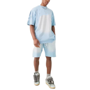 Conjunto de Camiseta y Pantalones Cortos de Verano para Hombre, Casual, Ecológico, 100% Algodón, Color Sólido, Personalizable, 2 Piezas, Hecho en Pakistán - Product Image 1
