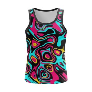 Camisetas sin Mangas Personalizadas para Hombre, Sublimadas, Tallas Grandes, Transpirables, de Secado Rápido, Ecológicas, de Spandex/Poliéster, Estilo Urbano - Product Image 6