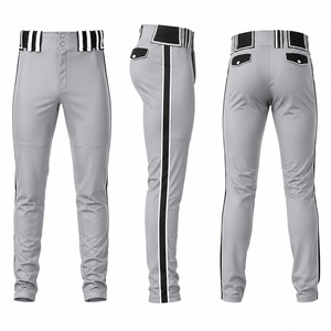Meilleure Vente 2026 Pantalon de Baseball Double Tricot Unisexe Taille Élastique Bas Ouvert Respirant Anti-Humidité Polyester/Nylon OEM - Product Image 1
