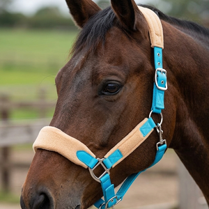Cabestro de Cuerda Ajustable Acolchado de Felpa Premium para Caballos, con Hebillas de Acero, Accesorios Ecológicos para Caballos - Product Image 6