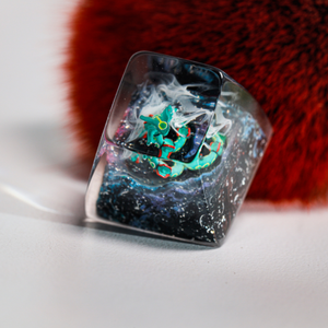 คีย์แคปช่างฝีมือแห่งป่าลึกลับ, คีย์แคปแบบกำหนดเอง, คีย์แคปอนิเมะน่ารัก, คีย์แคปสีเขียว, ชุดคีย์แคป, คีย์แคปไม้ - Product Image 4