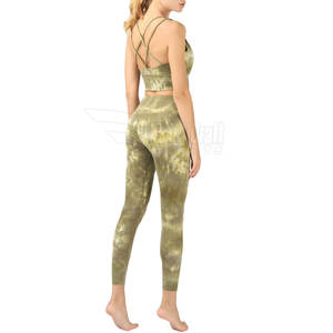 Vêtements de sport pour la gym, nouveau style, ensemble de yoga pour femmes, impression personnalisée, ensemble de yoga pour femmes, vente chaude, ensembles de yoga pour femmes - Product Image 4