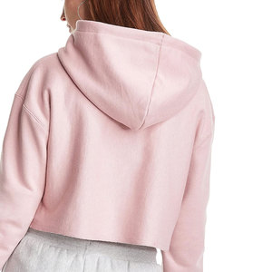 Sudadera con Capucha para Mujer, Color Sólido, Tejido de Algodón, Informal, para Otoño, Corte Regular, Transpirable, Manga Larga - Product Image 2