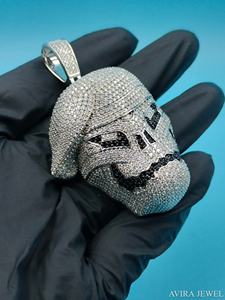 จี้เงินแท้ 925 ชุบทองคำสีกุหลาบ สำหรับผู้ชายและผู้หญิง ได้รับการรับรองจาก GRA ประดับเพชรโมอิสซาไนต์แบบ Icy สไตล์ฮิปฮอป - Product Image 2