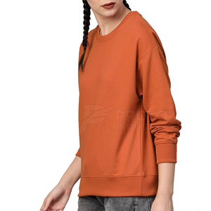 เสื้อสเวตเตอร์ผ้าฝ้ายเนื้อนุ่มสำหรับผู้หญิง คอกลม แขนยาว ทรงหลวม สวมใส่สบาย อุ่นสบาย เหมาะสำหรับใส่ทุกวัน ฤดูใบไม้ร่วง ฤดูหนาว สไตล์สบายๆ - Product Image 2