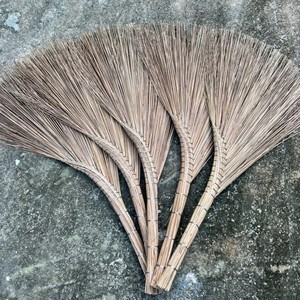 Escoba de Coco Natural con Cerdas de Fibra Vegetal, Escoba Resistente para Limpieza en Exteriores, Mejor Precio en Herramientas de Limpieza, Escoba de Coco - Product Image 1