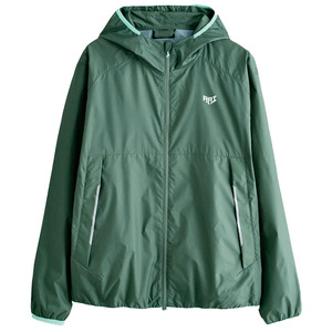 Veste coupe-vent unisexe personnalisée verte ultralégère à capuche, respirante, résistante au vent, pour le sport de plein air, OEM, coupe-vent pour hommes - Product Image 6