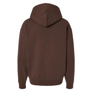 Men Brown Heavyweight Pullover Hoodie, Premium <b>Thick</b> <b>Fleece</b> Sweatshirt Casual Oversized Hooded Top for Winter Comfort and Street - Product Image 3