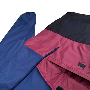 Ensemble de survêtement coupe-vent pour homme, hiver, color block, veste à capuche zippée et pantalon de jogging, logo frontal, tenue décontractée d'extérieur - Product Image 6