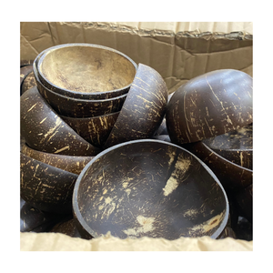 Ensemble de bols en noix de coco fabriqués à la main Ustensiles de cuisine en coquille naturelle écologique pour salades smoothies et mode de vie durable par 99 Gold Data - Product Image 3