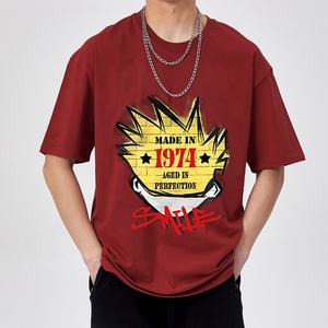 Camiseta personalizada de gran tamaño con hombros caídos para hombre, camiseta de corte regular de peso pesado, ropa de calle de lona de algodón 100%, logotipo bordado rápido - Product Image 4