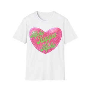 Nuevas Camisetas de Verano para Mujer, Estilo Sorority, de Algodón Suave y Transpirable, con Estampado de Logotipo Rosa y Verde, Manga Corta, 2026 - Product Image 4
