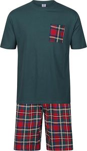 Men's Black Solid Pocket Breathable Polyester T-Shirt <b>Set</b> Red Checkered Shorts Polo Casual <b>Knitted</b> Summer Wear - Product Image 4