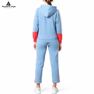 Ensemble de survêtement personnalisé pour femme, respirant, épais, en coton, avec sweat à capuche oversize et pantalon de survêtement, pour le sport et la course - Product Image 5