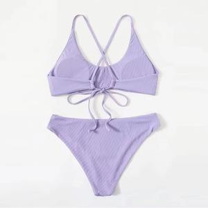 Traje de Baño de Verano de 1 Pieza, Bikini a Cuadros de Spandex/Poliéster para Mujer, Secado Rápido, Transpirable, Proveedor Mayorista OEM - Product Image 5