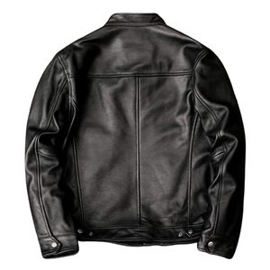 <b>Canvas</b> fabric hooded jacket Professional manufacture leather jacket Winter season men's jacket - Product Image 1