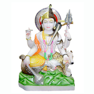 Murti combiné Vishnu Shiva en marbre |   Fabricant d'idoles Harihar – Maliyas - Product Image 1