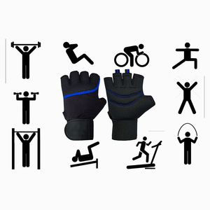 Guantes de Gimnasio Transpirables para Levantamiento de Pesas, Guantes Deportivos para Entrenamiento, Ejercicio y Fitness, con Correa Ajustable para la Muñeca - Product Image 3