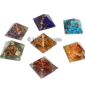 Nhà cung cấp của Chakra orgone năng lượng kim tự tháp đồng hồ bán quý đá thủ công thiết kế đồng hồ độc đáo trong hình dạng kim tự tháp - Product Image 2