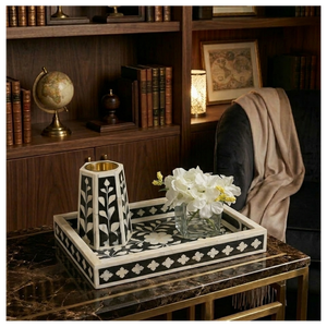 Brûleur à Bakhoor traditionnel fait main avec incrustation de os, ensemble Mukhbar, boîte électrique pour Oud Mubkhara, brûleur d'encens en nacre pour la maison et le bureau - Product Image 3