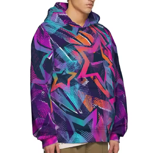 Sudadera con Capucha de Alta Calidad para Hombre, 100% Algodón, Felpa, Impresión Digital, Ropa Deportiva Urbana, Ropa de Gimnasio para Invierno - Product Image 4