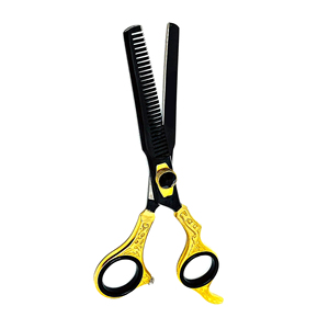 Kit de ciseaux de coiffure professionnels en acier inoxydable pour droitiers, à pointe arrondie, pour salon de coiffure - Product Image 5