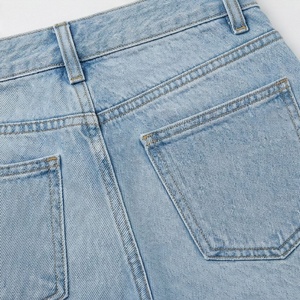 Shorts de mezclilla de cintura alta para mujer, venta al por mayor, estilo casual de verano, jeans boyfriend con diseño rasgado y desgastado - Product Image 5