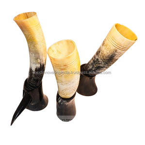 Wholesale Hand polished Natural <b>Viking</b> Drinking <b>Horn</b> Beer Mugs Premium Quality <b>Viking</b> <b>Horn</b> Mug - Product Image 1