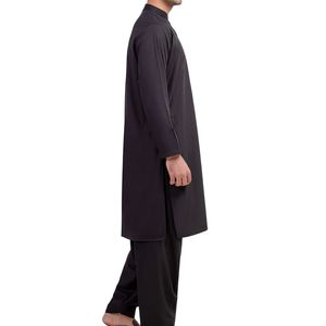 Conjunto de Kurta Pajama Reversible de Algodón para Hombre, Color Granate Oscuro, Tradicional Pakistaní, el Más Vendido, para Ocasiones Casuales y Bodas - Product Image 4