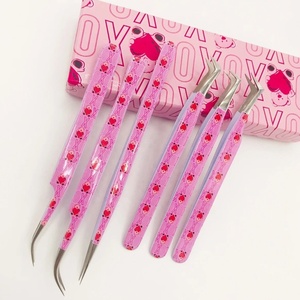 ชุดแหนบสำหรับต่อขนตาชุดทำจากสเตนเลสเนื้อแข็งออกแบบโลโก้ได้ตามต้องการ - Product Image 5