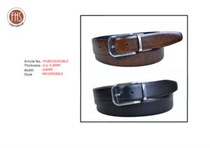 Cinturones de Cuero Genuino de Búfalo para Hombre FHS LPB05 de 35 mm de Ancho, Longitud Personalizable, Hebilla de Aleación de Zinc de Alta Calidad, Latón/Acero - Product Image 4