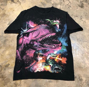 T-shirts unisexes surdimensionnés pour hommes en coton 100% Terry, avec logo personnalisé imprimé - Product Image 2