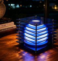 Lampe de table nordique colorée 2026 en promotion avec abat-jour et base en caoutchouc, lumière LED réglable pour la maison, cadeau romantique de la Saint-Valentin