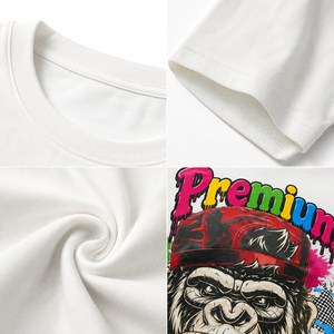T-shirt en coton personnalisé à col rond avec logo imprimé, tissu doux, vente en gros, marque privée disponible - Product Image 2
