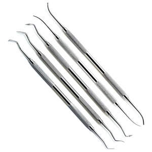 Ensemble d'instruments de cire dentaire 5 pièces en acier inoxydable allemand |   Instruments de précision professionnels pour le modelage et la sculpture - Product Image 1