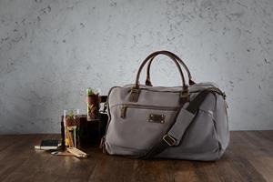 Sac de voyage personnalisé en cuir véritable et toile cirée, sac de week-end vintage résistant à l'eau, sac de sport avec logo personnalisé LCTB-0129 - Product Image 2