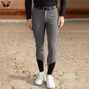 Men Horse Riding Breeches Uses for Equestrian Training and Stable Use Top Trendy Product Skinny Fit <b>Stretch</b> Competition Breeches - Product Image 2