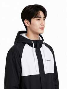 เสื้อแจ็คเก็ตกันลมแบบมีฮู้ดลายการ์ตูนสำหรับทุกเพศทุกวัย แขนเสื้อแบบแร็กแลน ดีไซน์ซิป ผ้าวอร์สเตดระบายอากาศได้ดี น้ำหนักเบา - Product Image 4