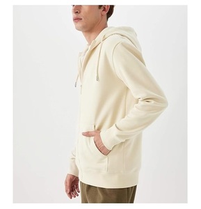 Nouvel Arrivage Service OEM Sweat à Capuche Zippé Confortable pour Homme 100% Coton à Manches Longues, Col Incurvé avec Bande, Couleur Unie, Bangladesh - Product Image 6