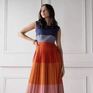 Vestido Maxi sin Mangas para Mujer, Corte Elegante para Uso Diario, Vacaciones, Alta Calidad, Logotipo Personalizado, Manga Larga, Holgado - Product Image 1